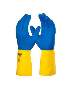 LUVA BORRACHA LATEX E NEOPRENE FLOCADA DANNY NEOLATEX DA224D